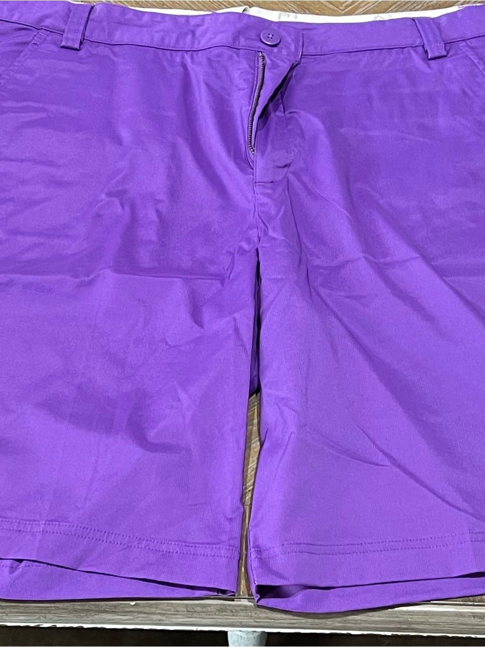Puma Men’s Purple Flat-Front Shorts